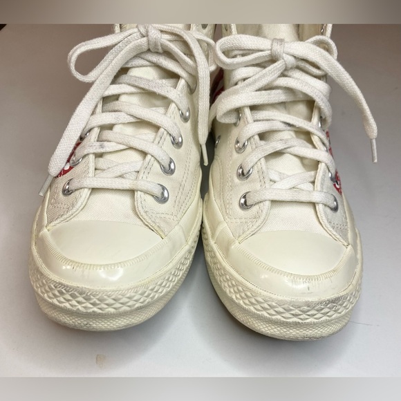 Comme Des Garcons PLAY X Chuck 70 Heart High Top Unisex  Sneaker  M7/WMN9 - Picture 11 of 17